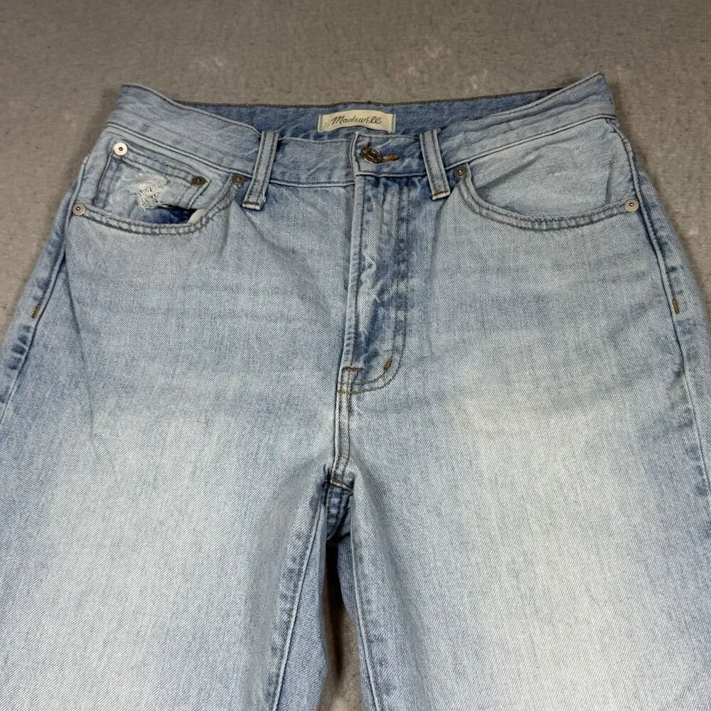 Madewell Perfect Vintage Straight Jeans Women’s 27 Stretch Medium Wash Pockets